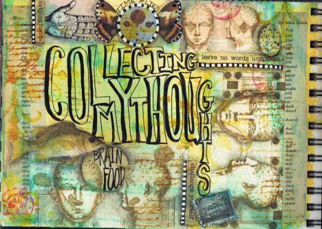 "Collecting My Thoughts" Journal Page by Pam Carriker